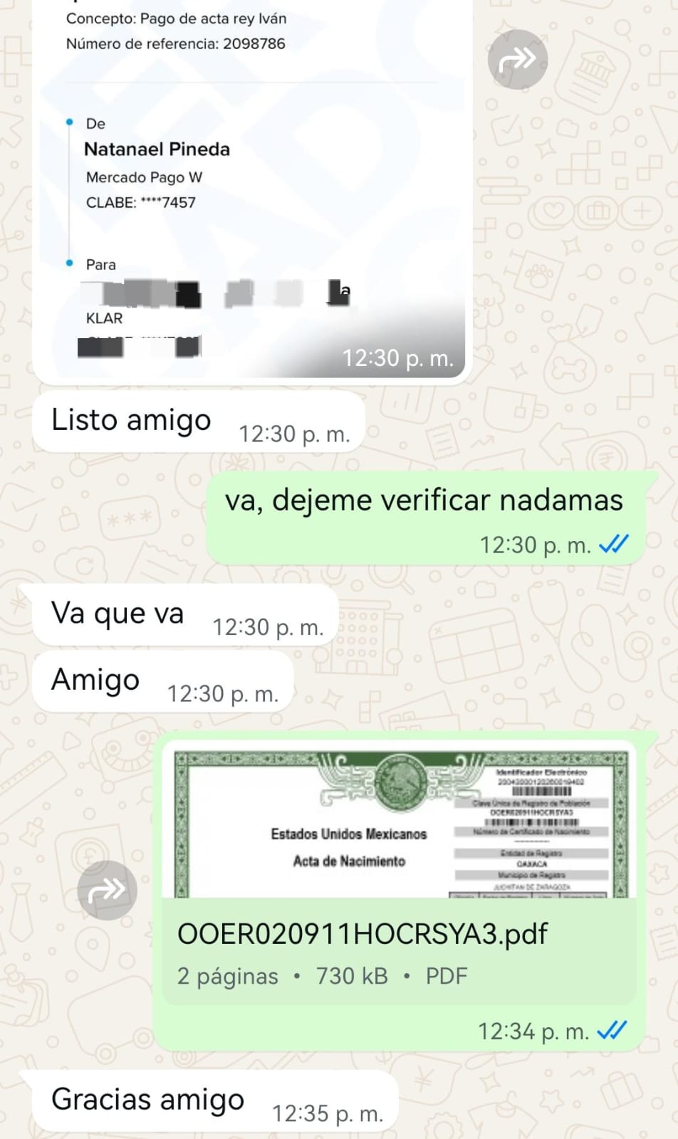 Opinión de cliente sobre trámites en línea en México